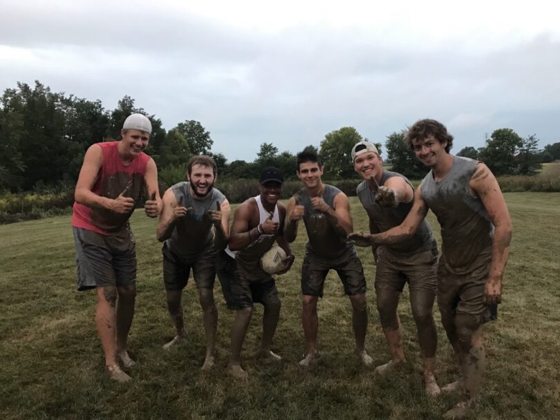 Mud Volleyball winning team